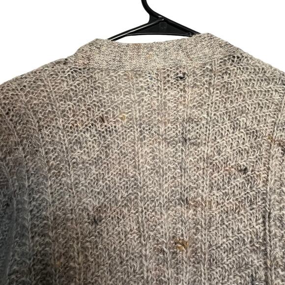 Pendleton 100% Virgin Wool Speckled Yarn Button Front Grandpa Cardigan Size L - Picture 6 of 9